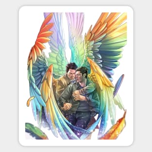 Destiel Rainbows Sticker